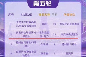 云开体育app官网-齐鲁超赛丨第5轮最佳球员名单出炉 泰安泰山城建队阿力上榜